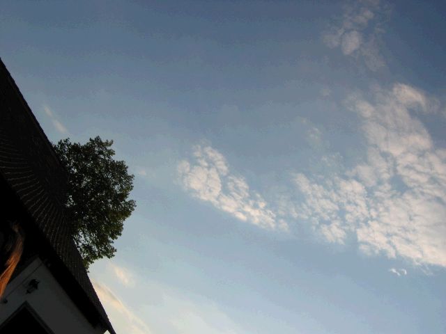 Schäfchenwolken - morgen gibt es gutes Wetter
