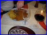 Riesenschnitzel beim Italiener in Röllbach
